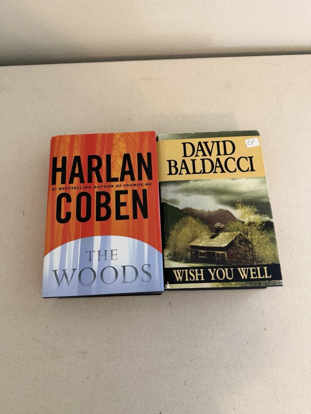 2 Large Print Hardcover Thriller Books Baldacci Coben